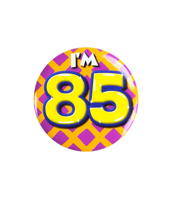 I'm 85 Button 85 Jaar 5,5cm van Paper Dreams koop je bij Partywinkel