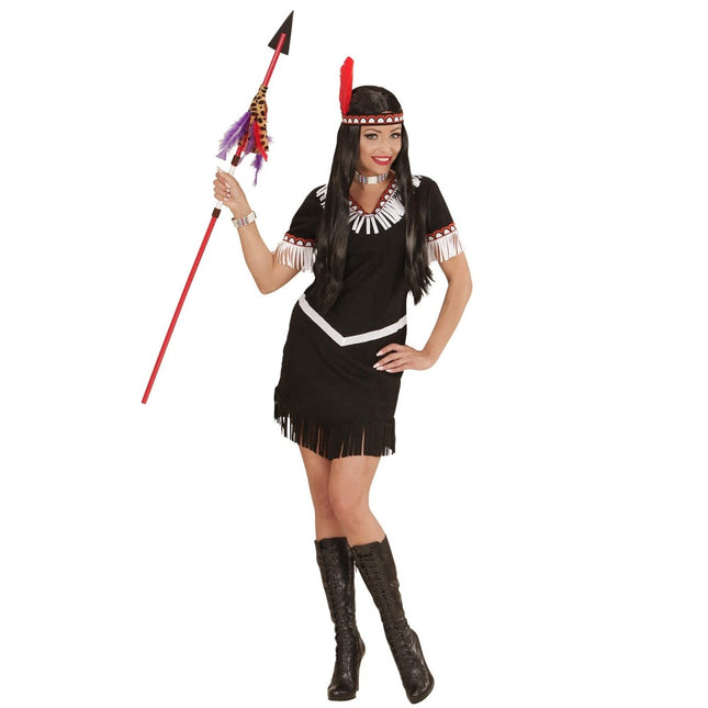 Indiaanse Jurk Zwart Dames van Widmann koop je bij Partywinkel