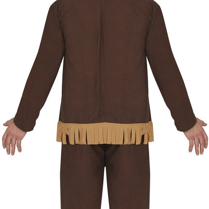 Indianen Kostuum Bruin Heren 2 delig van Fiestas Guirca koop je bij Partywinkel
