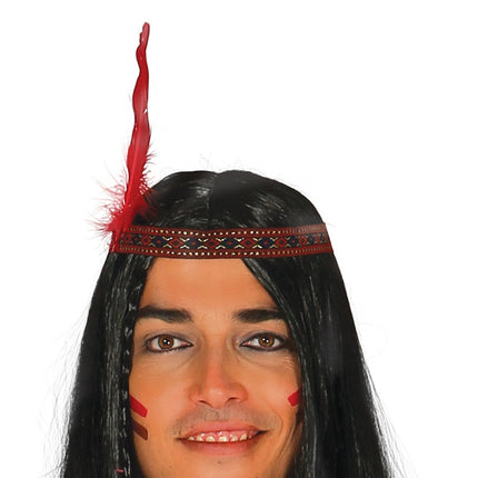 Indianen Kostuum Heren Hoofd 3 delig van Fiestas Guirca koop je bij Partywinkel