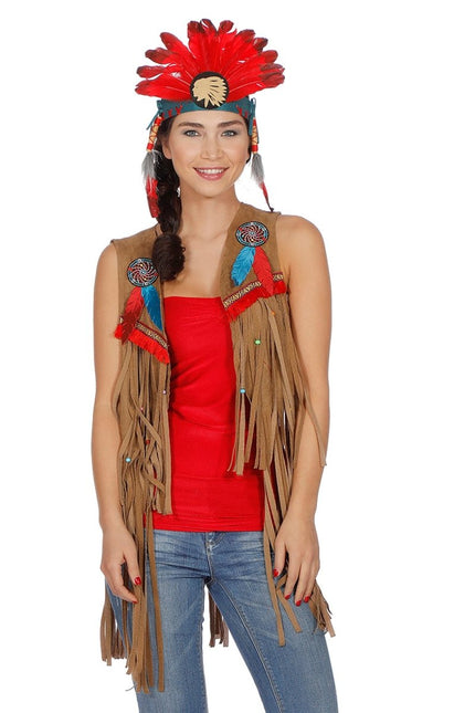 Indianen Vest Dames van Wilbers & Wilbers koop je bij Partywinkel