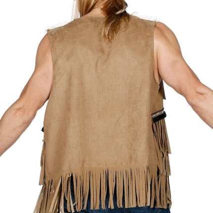 Indianen Vest Hippie van Wilbers & Wilbers koop je bij Partywinkel
