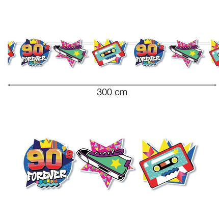 Jaren 90 Slinger 3m van Fiestas Guirca koop je bij Partywinkel