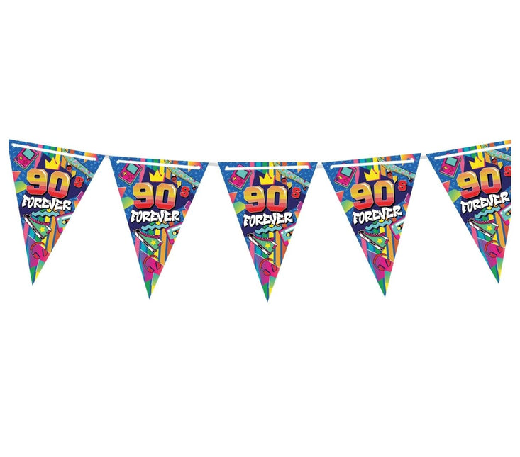 Jaren 90 Slinger Gekleurd 3m van Fiestas Guirca koop je bij Partywinkel