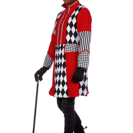 Jas ruiten rood/wit/zwart - Partywinkel - 8720059077649