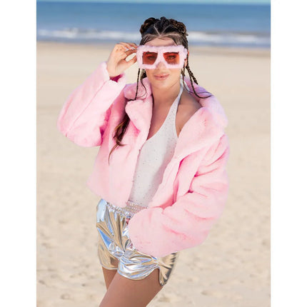 Jasje Fluffy rave lichtroze (M/L) van Boland koop je bij Partywinkel