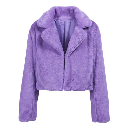 Jasje Fluffy rave lila (M/L) van Boland koop je bij Partywinkel