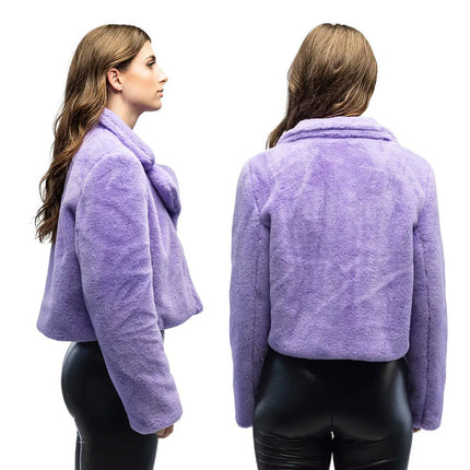 Jasje Fluffy rave lila (M/L) van Boland koop je bij Partywinkel