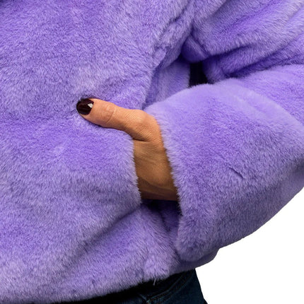 Jasje Fluffy rave lila (M/L) van Boland koop je bij Partywinkel