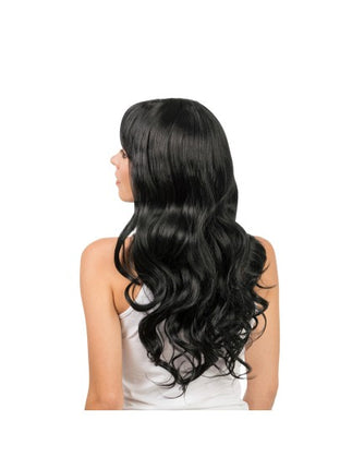 Peluca Jenna negra de 55 cm