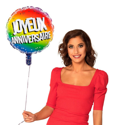 Joyeux Anniversaire Helium Ballon Leeg 45cm van Boland koop je bij Partywinkel