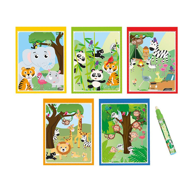 Jungle Kleurboek Met Water - Partywinkel - 8714274025783
