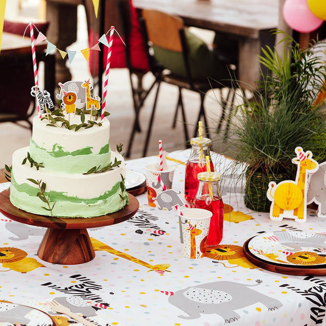 Jungle Taarttopper Jungle Dieren Set 7 delig van Boland koop je bij Partywinkel