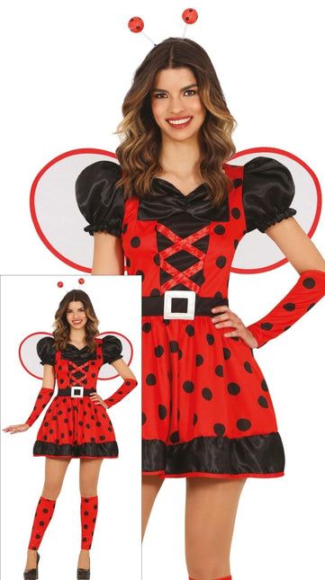 Jurk Dames Lieveheersbeestje van Fiestas Guirca koop je bij Partywinkel