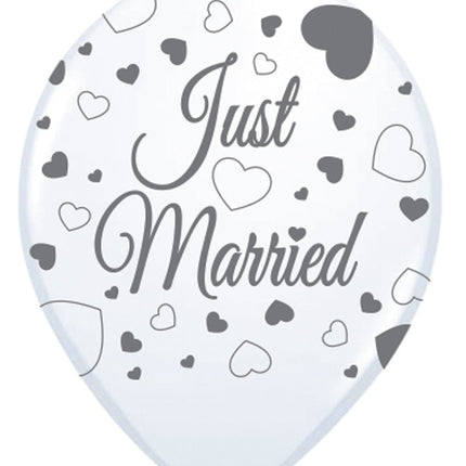Just Married Ballonnen 30cm 8st van Folat koop je bij Partywinkel