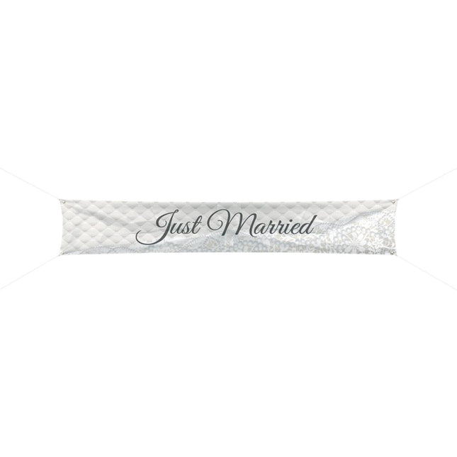 Just Married Banner 3m van Folat koop je bij Partywinkel