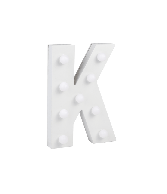 K Licht Letter 16,5cm van Paper Dreams koop je bij Partywinkel