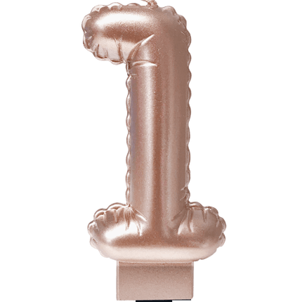 Kaars Folie Ballon Rose Goud 1 10cm van Paper Dreams koop je bij Partywinkel