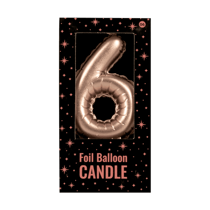 Kaars Folie Ballon Rose Goud 6 10cm van Paper Dreams koop je bij Partywinkel