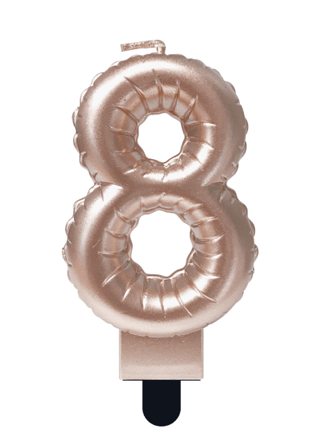 Kaars Folie Ballon Rose Goud 8 10cm van Paper Dreams koop je bij Partywinkel