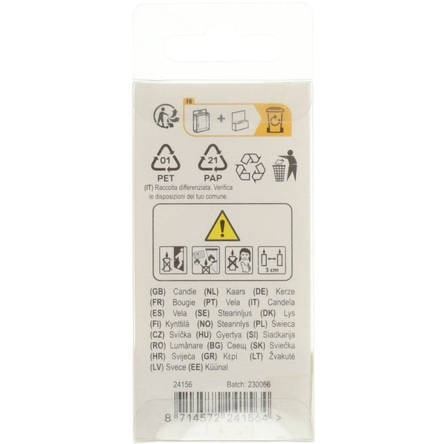 Kaars Simply Chique Gold Cijfer 6 van Folat koop je bij Partywinkel