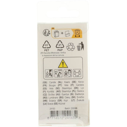 Kaars Simply Chique Silver Cijfer 3 van Folat koop je bij Partywinkel