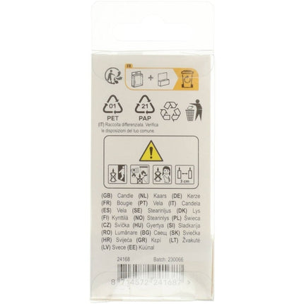 Kaars Simply Chique Silver Cijfer 8 van Folat koop je bij Partywinkel