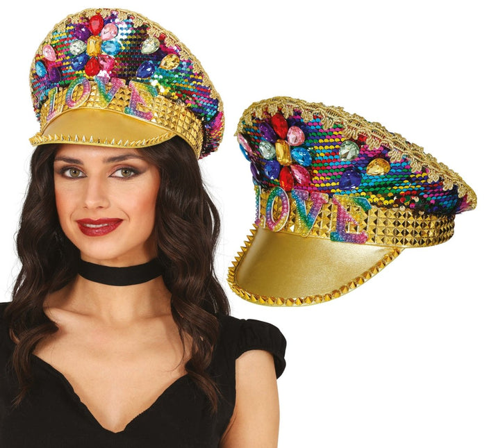 Kapitein Pet Kleurrijke Juwelen - Partywinkel - 8434077137932