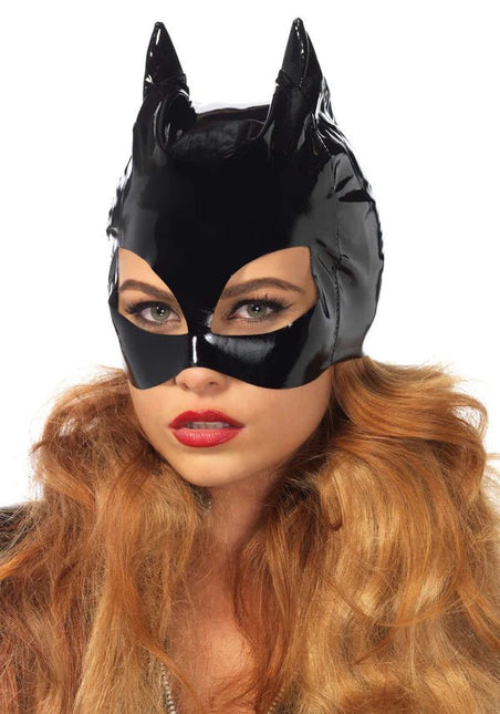 Kat Masker Zwart Vinyl - Partywinkel - 714718017808