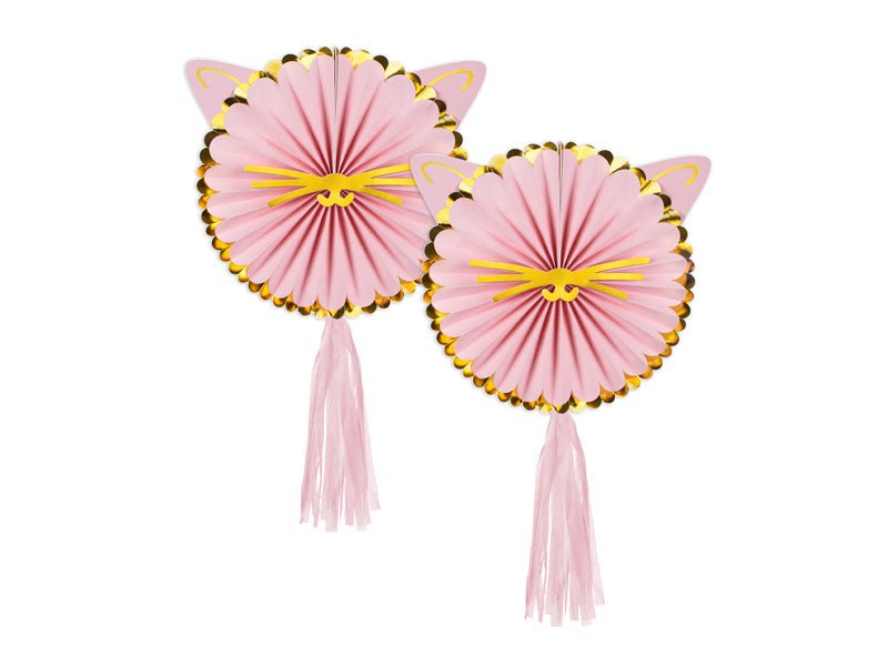 Kat Rozet 26cm 2st van Partydeco koop je bij Partywinkel