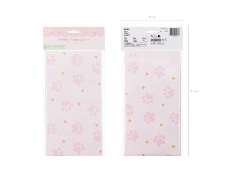 Kat Tafelkleed 1,8m van Partydeco koop je bij Partywinkel