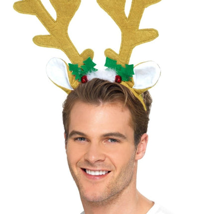 Kerst Haarband Rendier XL van Smiffys koop je bij Partywinkel