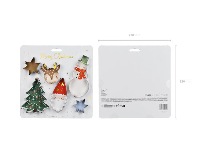 Kerst Koekvormpjes 6 delig van Partydeco koop je bij Partywinkel