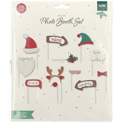Kerst Photobooth Props 12st van Folat koop je bij Partywinkel