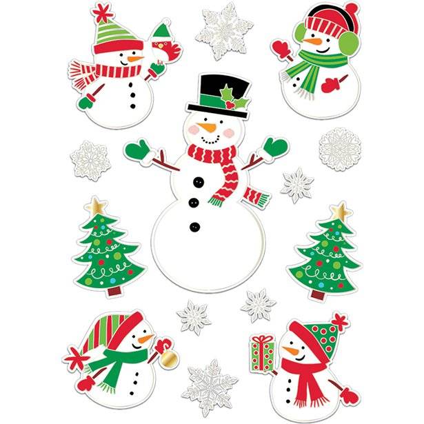 Kerst Raamstickers 14st van Riethmueller koop je bij Partywinkel