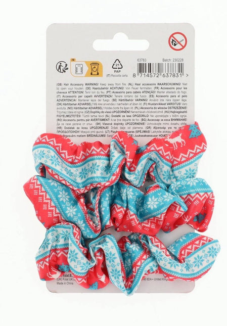 Kerst Scrunchies 3st van Folat koop je bij Partywinkel