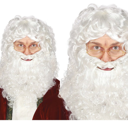 Kerstman Pruik Baard van Fiestas Guirca koop je bij Partywinkel