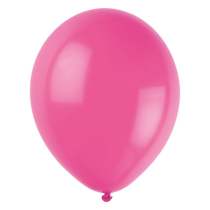 Globos rosa frambuesa de 30 cm, 50 unidades