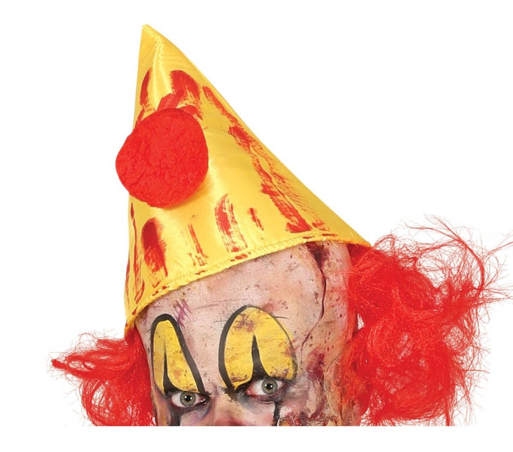 Killer Clown Halloween Kostuum Heren Geel van Fiestas Guirca koop je bij Partywinkel