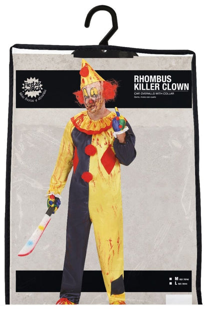 Killer Clown Halloween Kostuum Heren Geel van Fiestas Guirca koop je bij Partywinkel