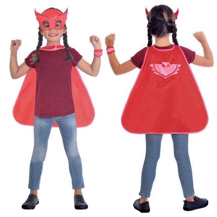 Kind Kostuum PJ Masks Owlette Cape Set 4/8 jaar van Riethmueller koop je bij Partywinkel