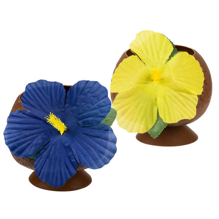 Kokosnoot Beker Hawaii Plastic 10cm - Partywinkel - 8712026523747