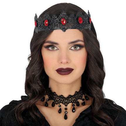 Koningin Hoofdband Zwart van Fiestas Guirca koop je bij Partywinkel