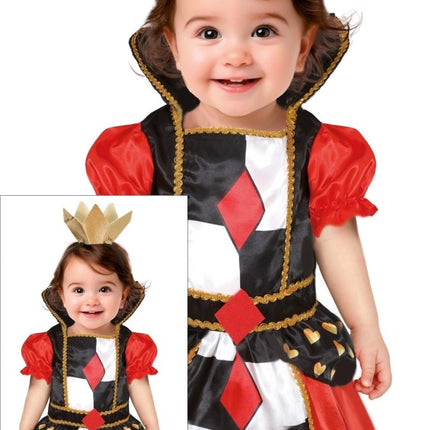 Koningin Jurk Baby Harten - Partywinkel - 8434077761649