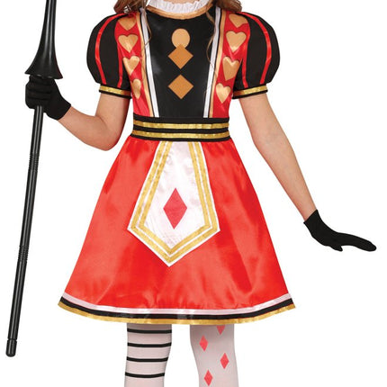 Koningin Jurk Meisje Harten - Partywinkel - 8434077784655