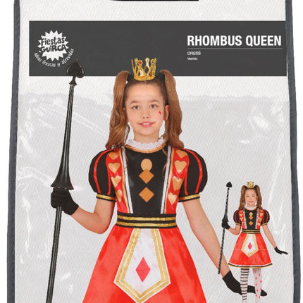 Koningin Jurk Meisje Harten - Partywinkel - 8434077784655
