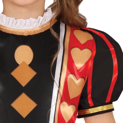 Koningin Jurk Meisje Harten - Partywinkel - 8434077784655