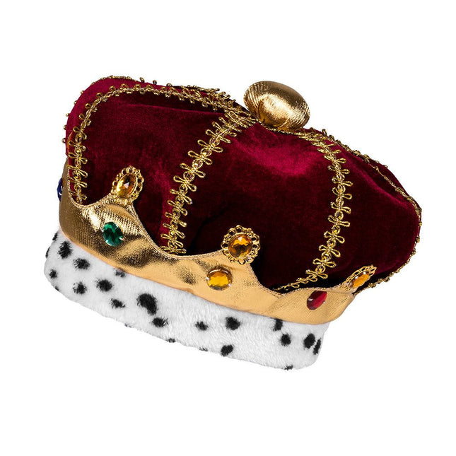 Koningskroon En Koningsmantel Bordeaux Rood Kind van Boland koop je bij Partywinkel