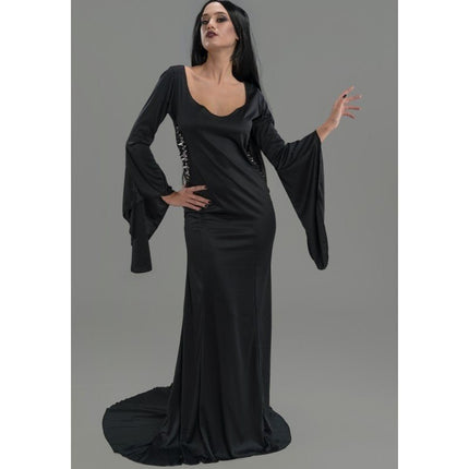 Kostuum Wednesday Morticia Jurk van CHAKS koop je bij Partywinkel