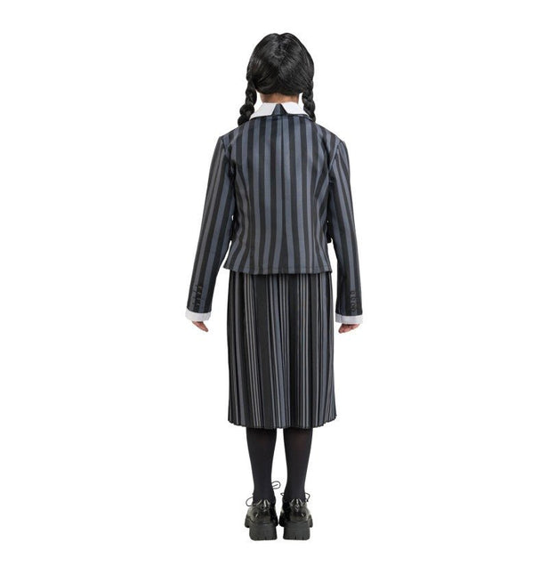 Kostuum Wednesday School Uniform Zwart/Grijs Kind van CHAKS koop je bij Partywinkel